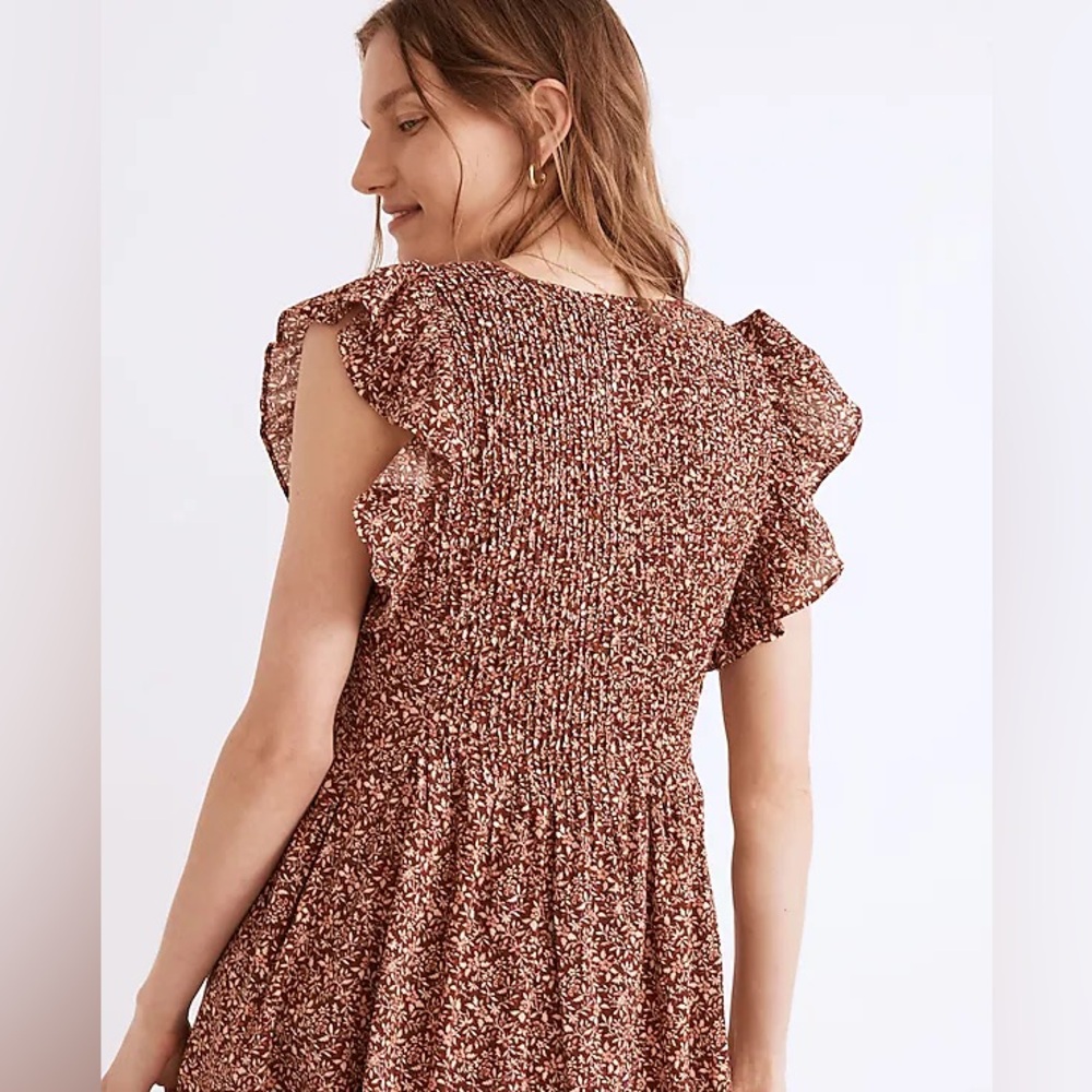 Madewell florentine floral pintuck mini dress - Picture 2 of 8